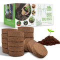 50x Coco Coir Seed Starter Discs 50mm | Organic Coconut Coir pellets for Seed Starting | Pre - Washed, pH Balanced | Compressed Soil Discs for Herbs, Vegetables & Flowers (Indoor/Outdoor) - Garden Haven